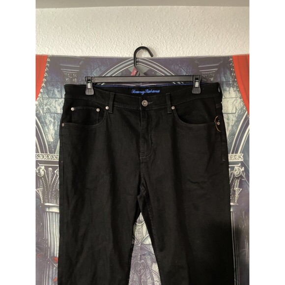 Tommy Bahamas Men’s Standard Fit Black Jeans size 36x32 Island Crafted Stretch - Picture 1 of 6